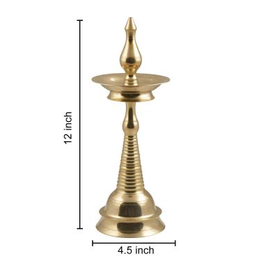 Brass Standing Kalash Deepak 12 inches 